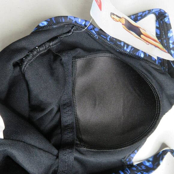 Speedo Tank One Piece Swimsuit Size 6 NEW Adjustable Shelf Soft Cup Blue - Picture 9 of 12